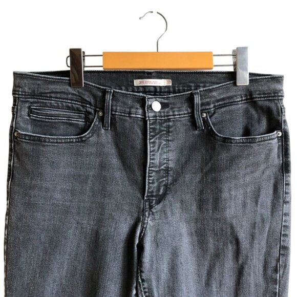 Levi’s 311 Shaping Skinny Jeans Soft Black Wash Size 33 - Picture 3 of 15